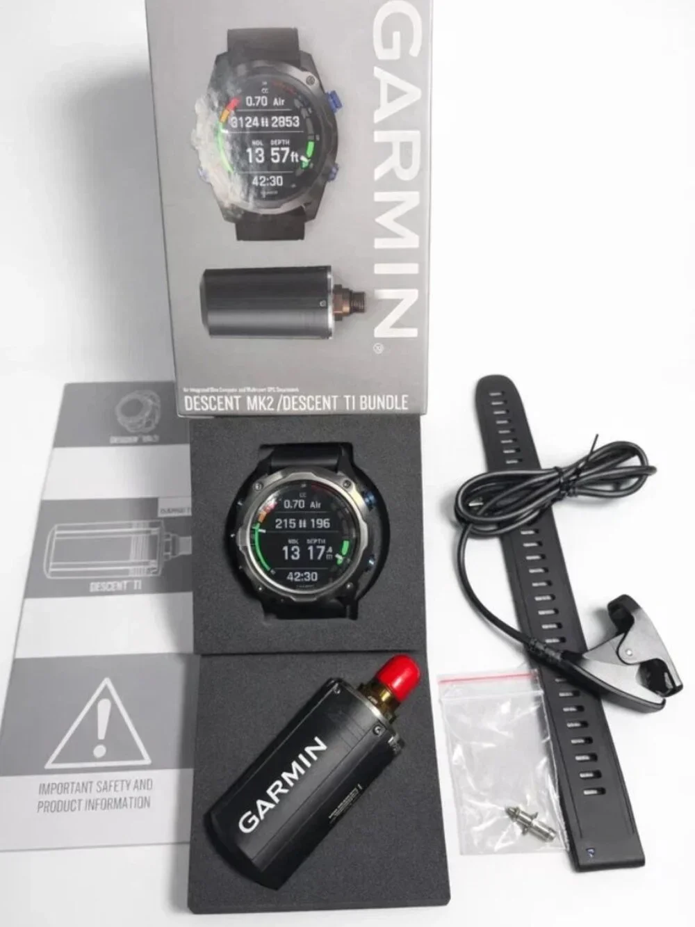 Garmin Descent Mk2i Dive Computer Smartwatch GPS Titanium Black 52mm